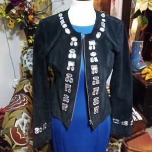 Boston Proper Woman's Suade Leather Jacket